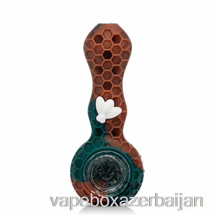 Vape Box Azerbaijan Stratus Bee Silicone Spoon Bronze (Brown / Teal / White Bee)